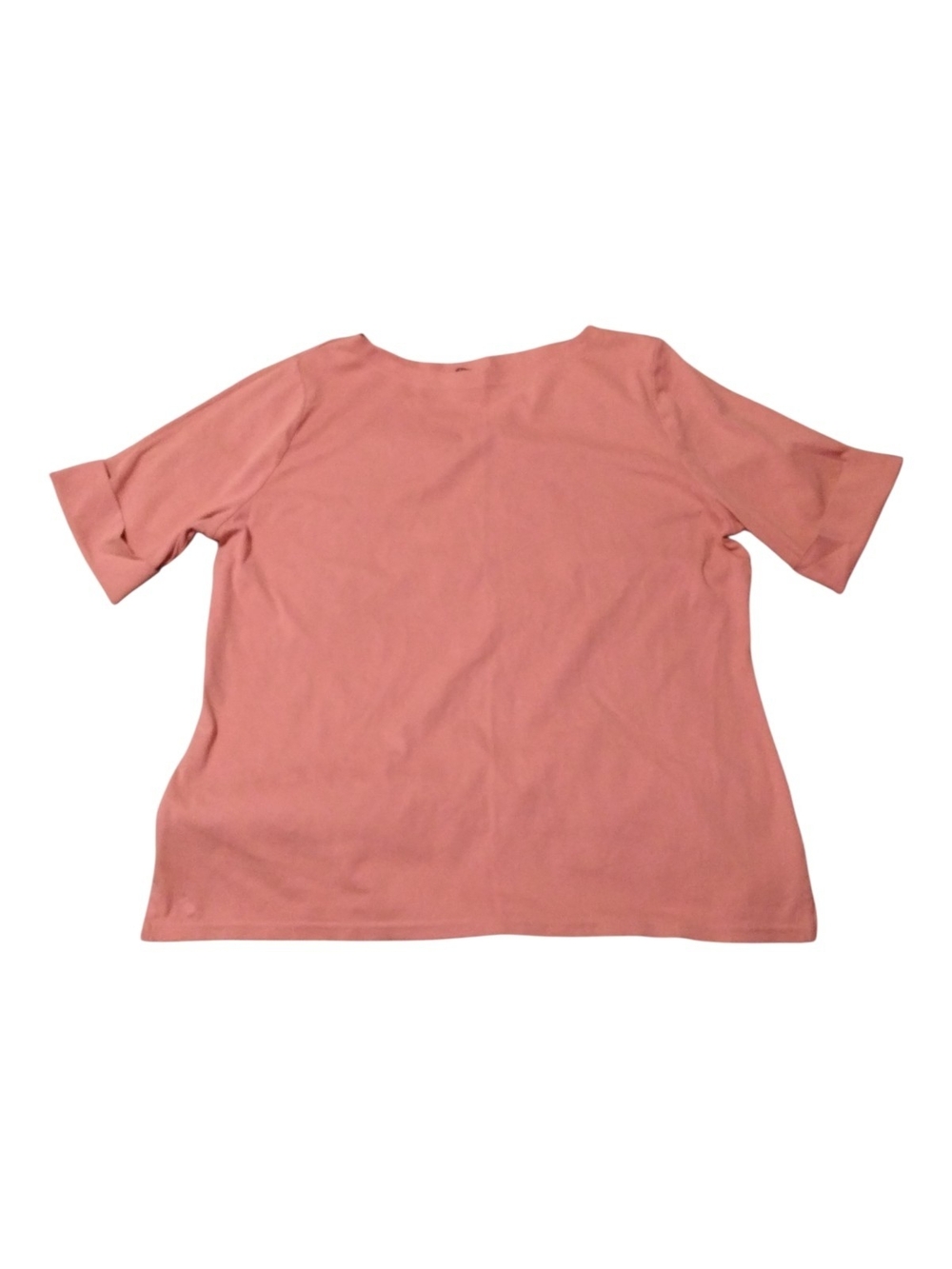 Lauren Ralph Lauren Short Sleeve Top in Corel Size 3X